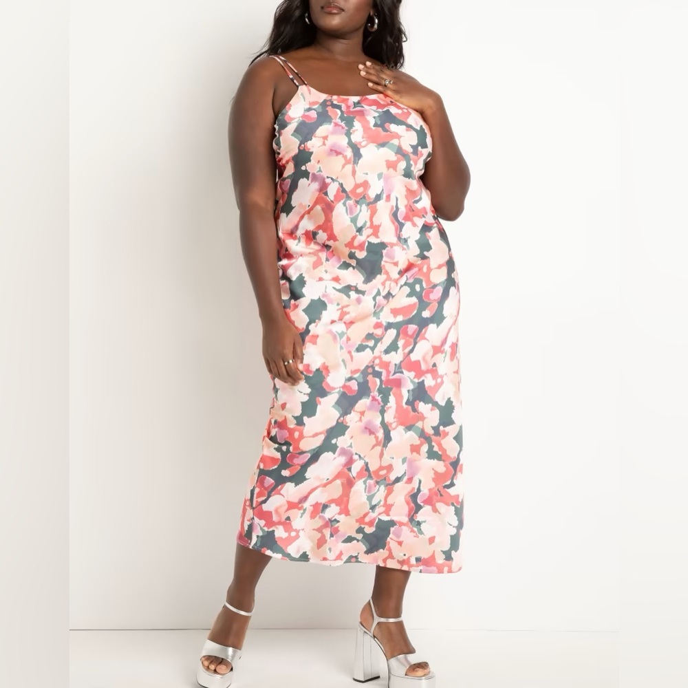 Abstract Print Maxi Dress